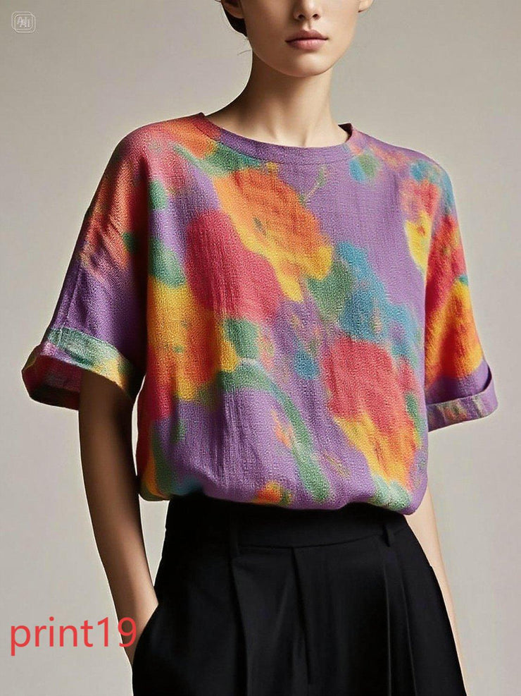 Fitted print20 Patchwork Cotton Tank Summer