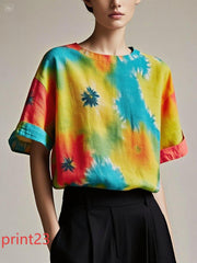 Fitted print22 Patchwork Cotton Tank Summer