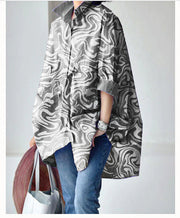 Pink Floral Peter Pan Collar Low High Design Cotton Shirt Long Sleeve
