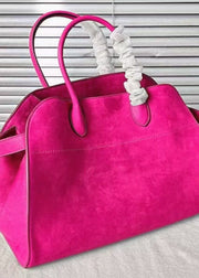 Fashion Yellow Large Capacity Suede Tote Handbag