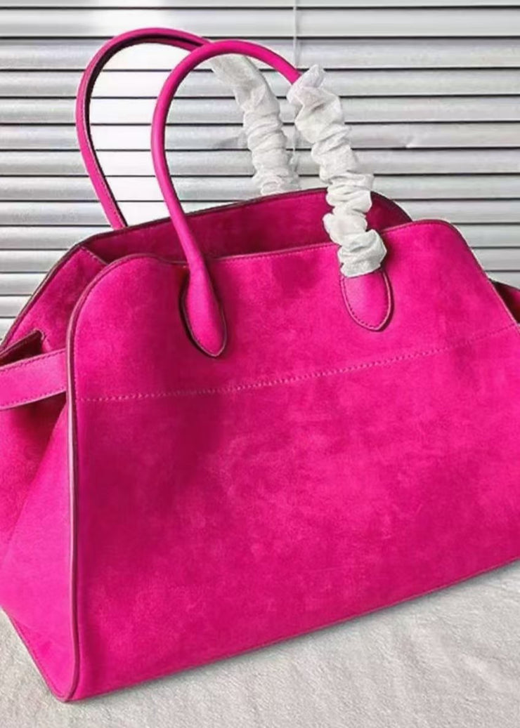 Fashion Yellow Large Capacity Suede Tote Handbag