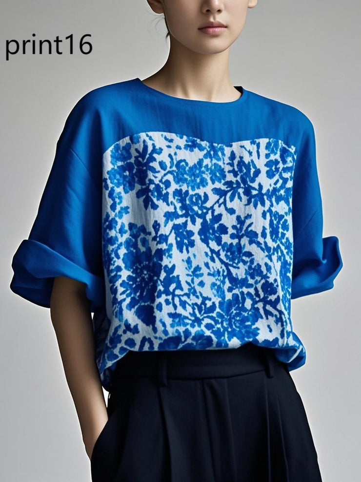Fitted print11 Patchwork Cotton Tank Summer