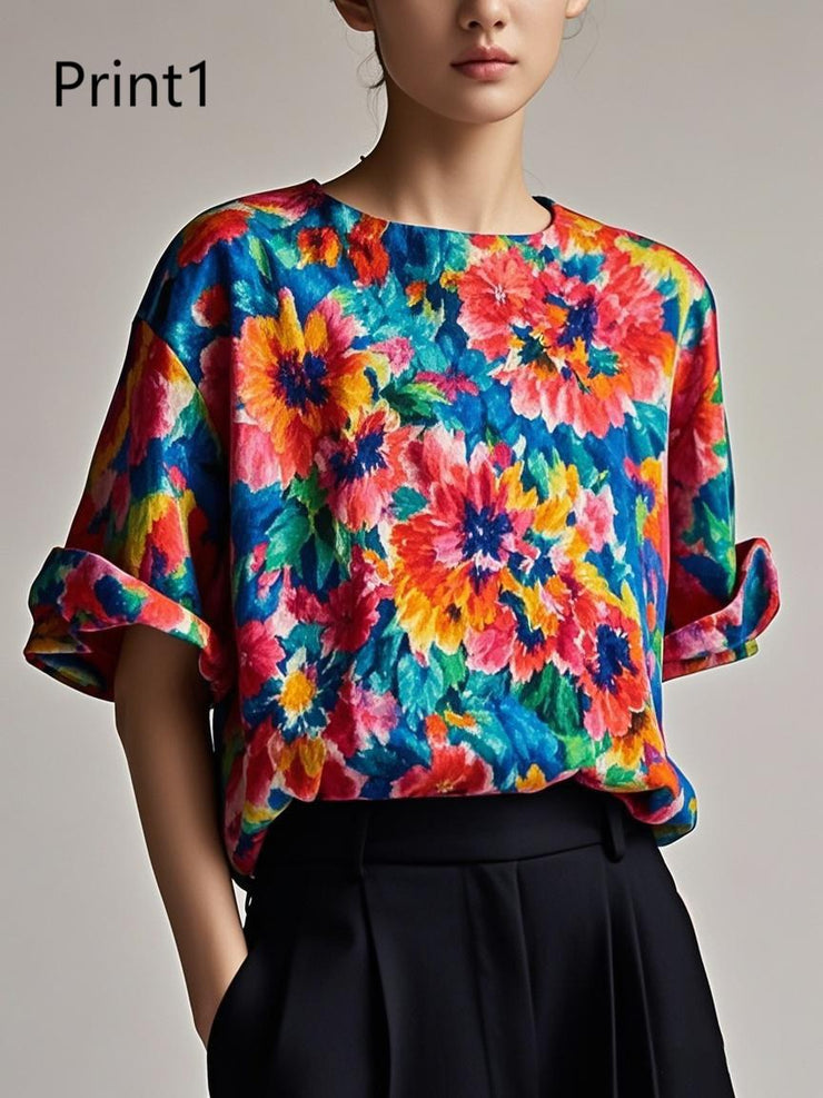 Fitted print9 Patchwork Cotton Tank Summer