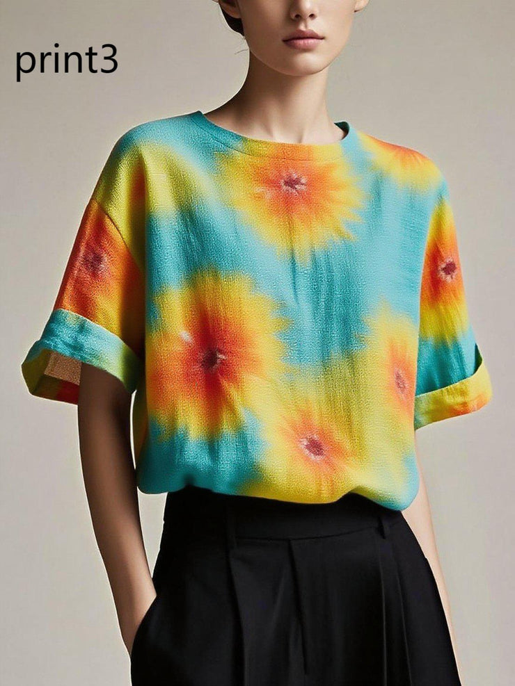 Fitted print9 Patchwork Cotton Tank Summer