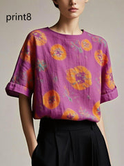 Fitted print9 Patchwork Cotton Tank Summer