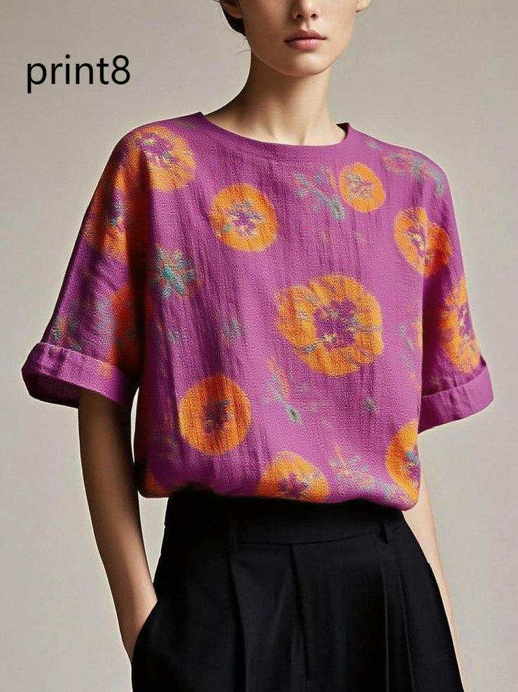 Fitted print9 Patchwork Cotton Tank Summer