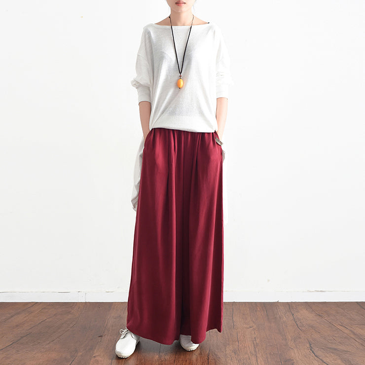 2025 long silk pants wide leg pants draping high waist trousers