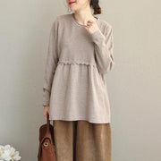 2018 Pure Color Casual Sweater Women New Fashion Tops - SooLinen