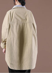 2021 Spring Khaki Fake Two Coats - SooLinen