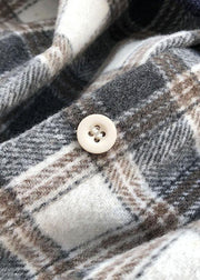 Aesthetic beige knitted pullover o neck false two pieces sweaters - SooLinen