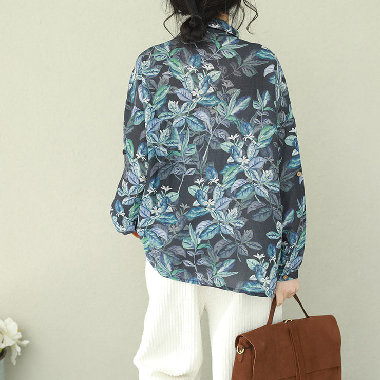 Beautiful lapel linen tunic pattern 2025 Tutorials floral tunic shirts spring