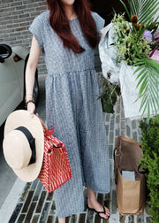 Beautiful plaid casual zippered jumpsuit pants Sewing trousers - SooLinen