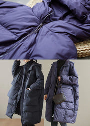 Black warm Duck Down Winter Coats Zip Up Winter