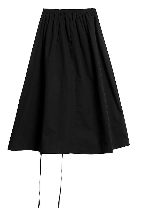 Bohemian Black Casual A-Linie Sommerrock