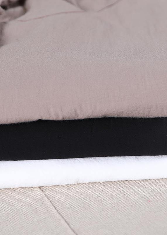 Boho White hooded Cotton Tops Summer - SooLinen