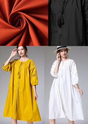 Boutique Black Three Quarter Sleeve Fashion Patchwork Spring Party Dresses - SooLinen