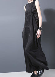 Casual women summer new blended wide leg pants plus size carpenter pants - SooLinen