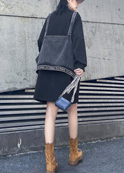 Chic o neck Letter dresses Work Outfits black two pieces Dresses - SooLinen