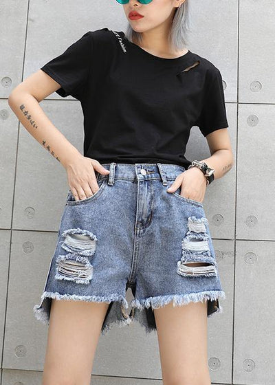 Chic o neck cotton box top Fashion Ideas black top summer - SooLinen