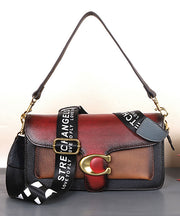 Fashion Red Rub Farbe Paitings Kalbsleder Satchel Handtasche