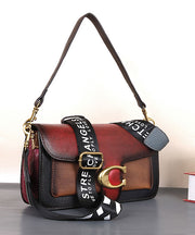 Fashion Red Rub Farbe Paitings Kalbsleder Satchel Handtasche