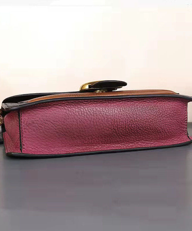 Fashion Red Rub Farbe Paitings Kalbsleder Satchel Handtasche