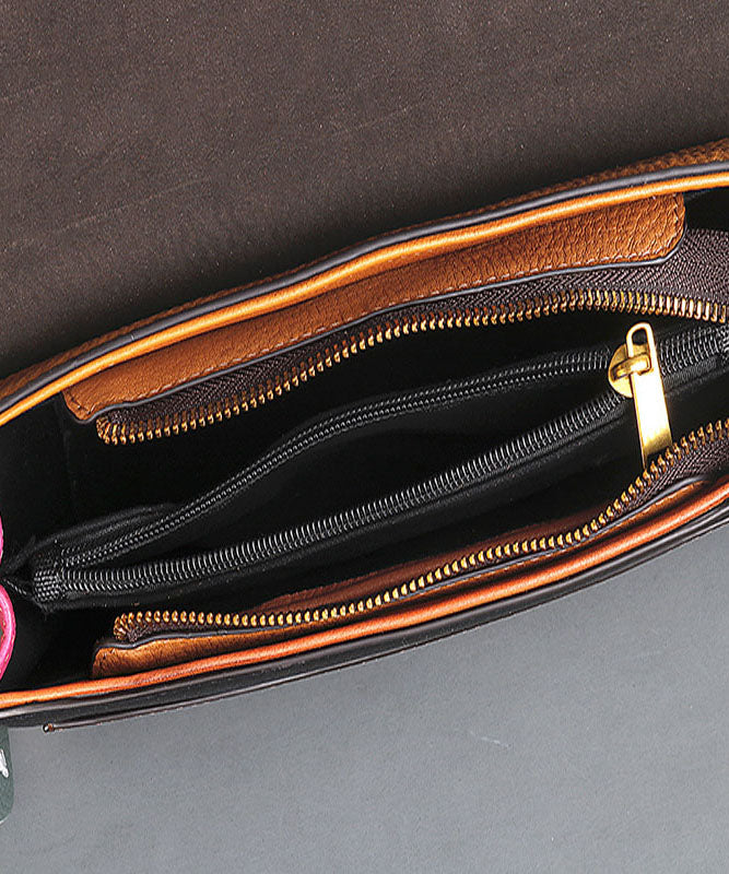Fashion Red Rub Farbe Paitings Kalbsleder Satchel Handtasche
