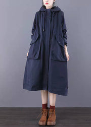 Taillierte Army Green Reißverschlusstaschen Baumwoll-Trenchcoats Spring