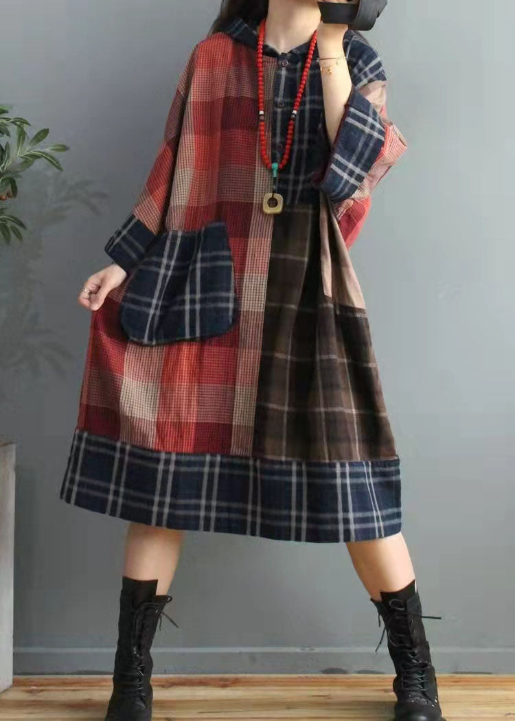 Colorblock Linen Dress