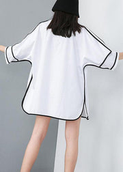 French women blouses Vintage Personality Solid Color Pockets Summer Shirt - SooLinen