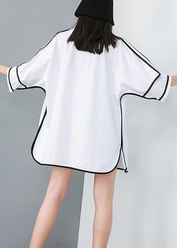 French women blouses Vintage Personality Solid Color Pockets Summer Shirt - SooLinen