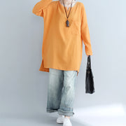 French yellow cotton clothes stylish Tutorials pockets Plus Size Clothing