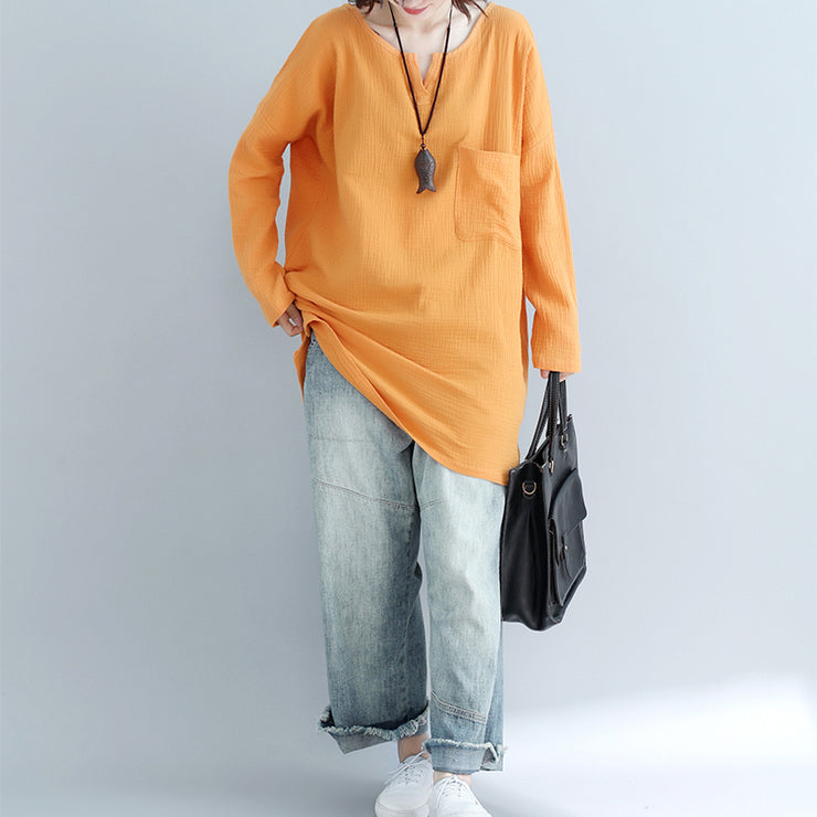 French yellow cotton clothes stylish Tutorials pockets Plus Size Clothing