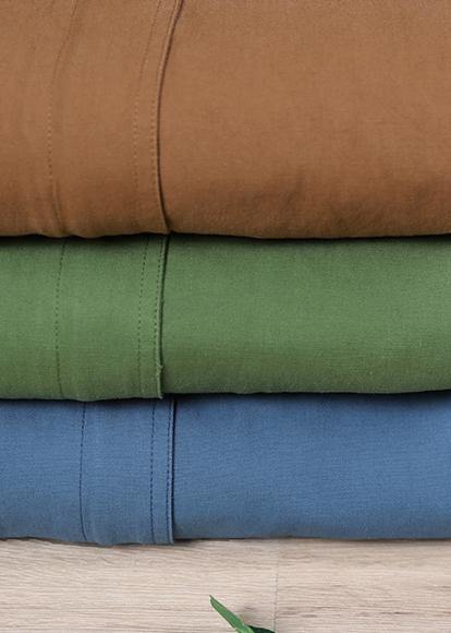 Handmade Coffee Pockets Spring Coat - SooLinen