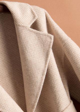 Handmade lapel tie waist Fine Woolen Coats Women Notched Woolen Coats - SooLinen