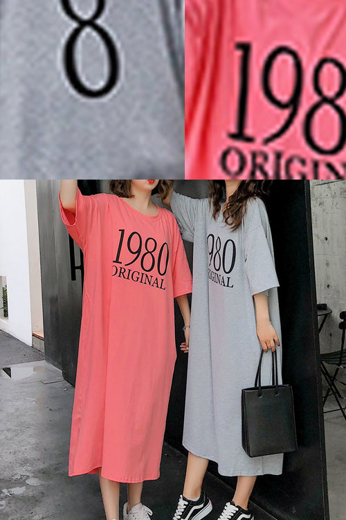 Handmade o neck Half sleeve cotton clothes For Women 2025 Outfits rose print long Dress Summer