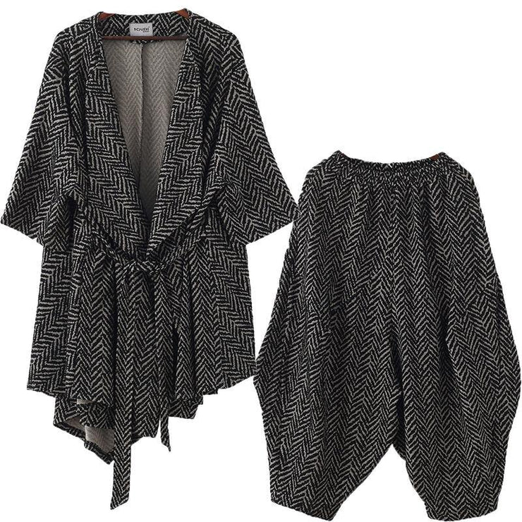 High end stripe style irregular women&