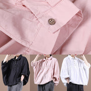 Italian lapel Cinched top silhouette Outfits white blouse - SooLinen
