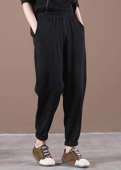 Korean Loose Large Elastic Waist Casual Pants - SooLinen