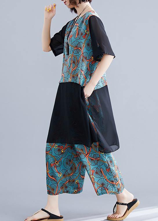 Large size women covered belly  women wearing wide-leg pants women&