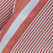 Loose pink striped Cotton quilting clothes Fun Photography side open Knee patchwork Dress