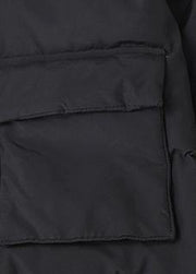 Luxury black goose Down coat trendy plus size down jacket winter stand collar outwear - SooLinen