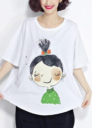 Modern o neck short sleeve cotton clothes For Women 2025 Tunic Tops white box blouses Summer