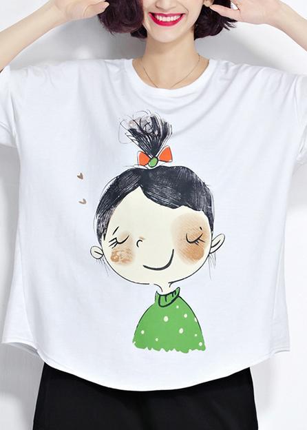 Modern o neck short sleeve cotton clothes For Women 2025 Tunic Tops white box blouses Summer