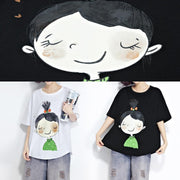 Modern o neck short sleeve cotton clothes For Women 2025 Tunic Tops white box blouses Summer