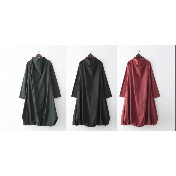 New 2025 fall dresses pink baggy maxi dress caftans oversized gown high neck