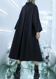 Organic black cotton clothes high waist Art patchwork Dress - SooLinen