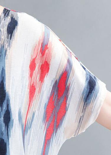 Organic o neck shirts women Inspiration striped top - SooLinen