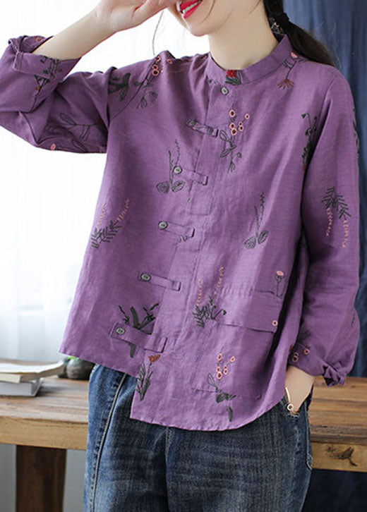 Yellow Pockets Linen Shirt Top Asymmetrical Long Sleeve