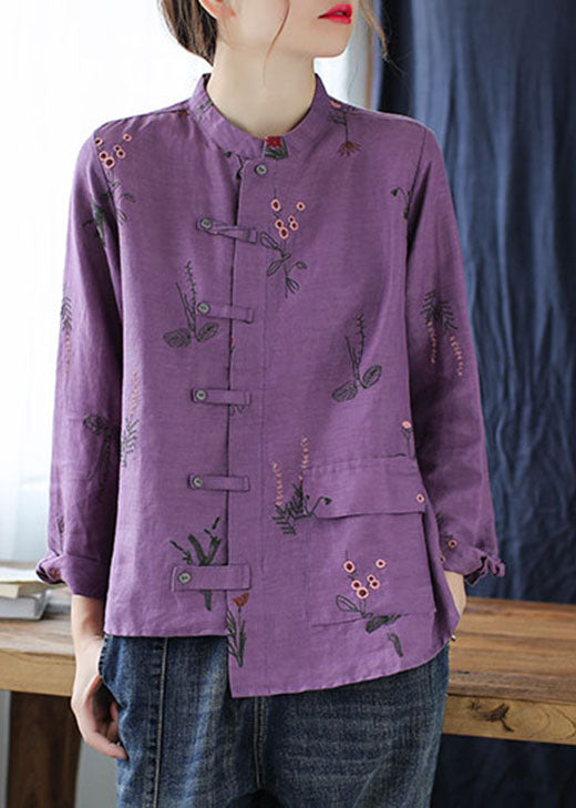 Yellow Pockets Linen Shirt Top Asymmetrical Long Sleeve